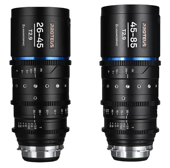  Laowa Proteus Zoom 2X Anamorphic 2-Lens Bundle (26-45mm, 45-85mm) Blue