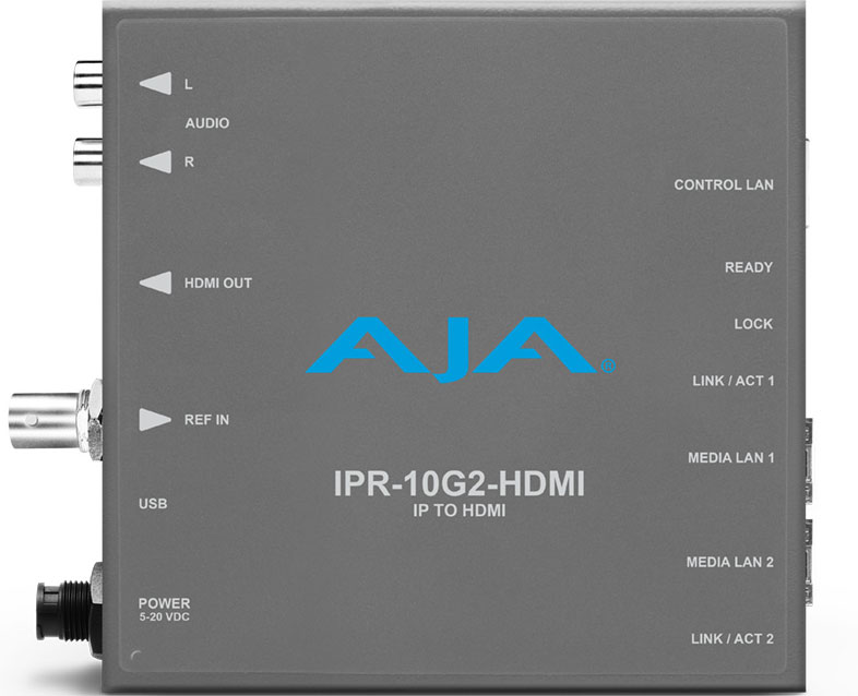 AJA IPR-10G2-HDMI SMPTE ST 2110 IP Video/Audio - HDMI Converter