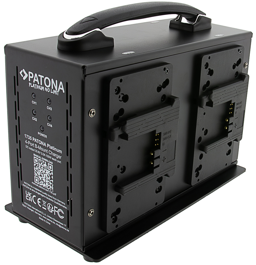 PATONA Platinum 4-channel B-mount charger