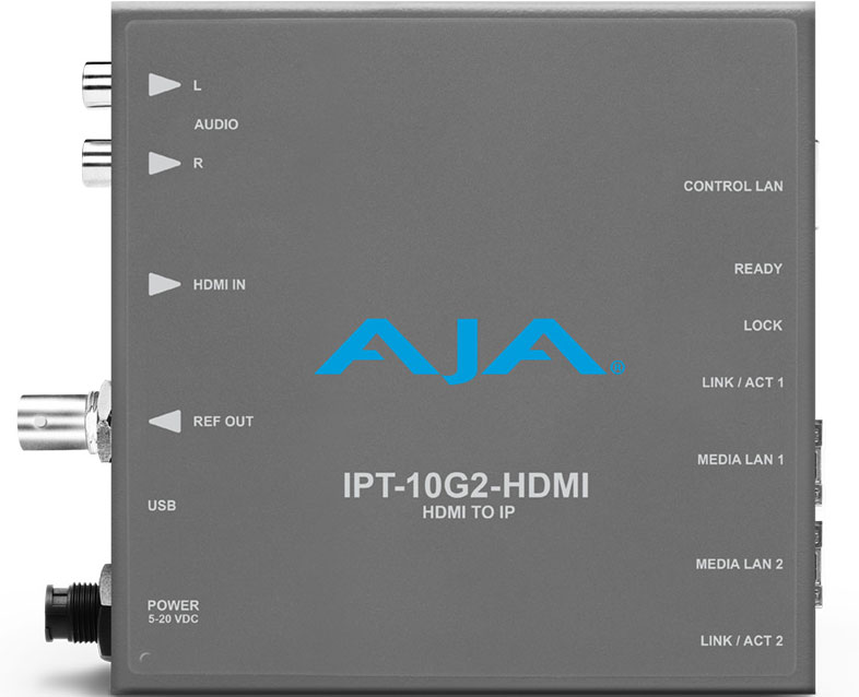 AJA IPT-10G2-HDMI HDMI - SMPTE ST 2110 video / audio encoder