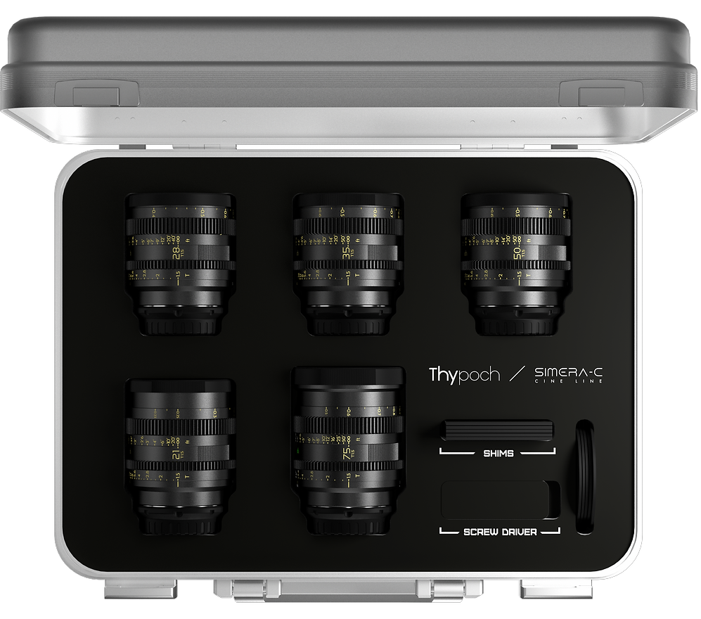 THYPOCH Simera-C 5-Lens Kit 21/28/35/50/75mm (E Mount)