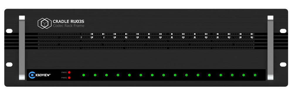 Kiloview Cradle RU03S 16-Channrel 3RU-32CH Rackmount Frame