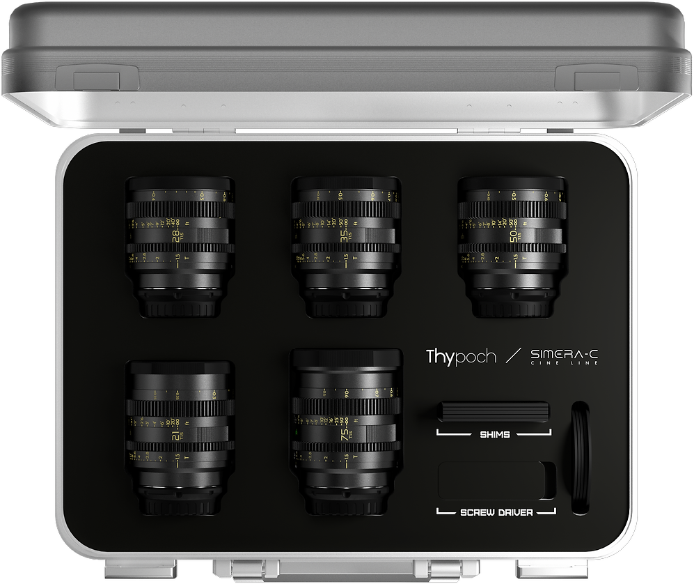 THYPOCH Simera-C 4-lens kit 28/35/50/75mm (M-Mount) 