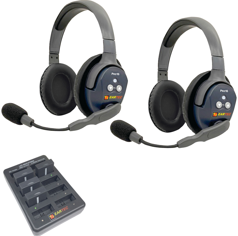 Eartec UltraLITE PRO16 2 x Double Headsets (2.4 GHz)